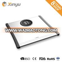 Aluminum surface household digital body weight bathroom scale 180kg